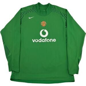 Vintage y2k 2004-2006 Men's Nike Manchester United Goalkeeper Football Jersey XL